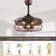 Caronni 48'' Retractable Blades Ceiling Fan with Remote Control and Light Kit Included