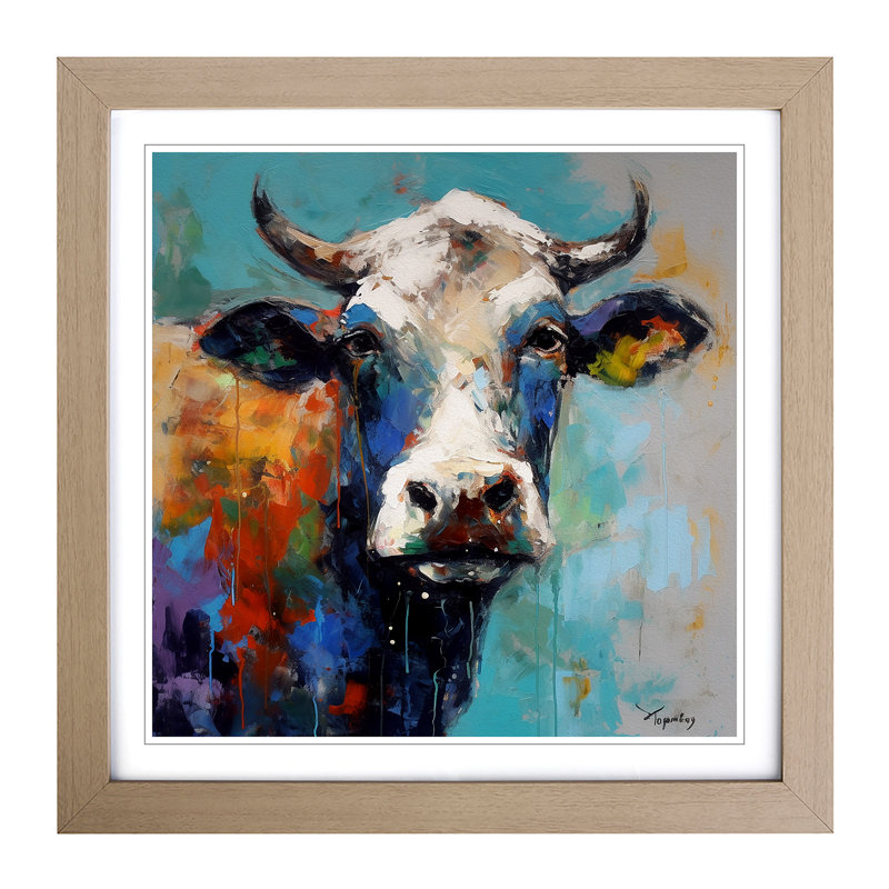 Single Picture Frame Print on Wood, Oak