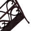 High End Wrought Iron Accent table with Cream Travertine top with Chisel Edge