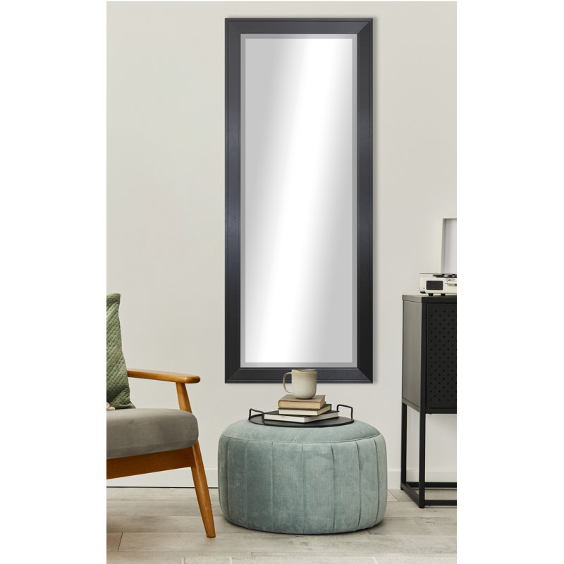 Engineered Wood Flat Wall Mirror, 59.5" x 20.5"