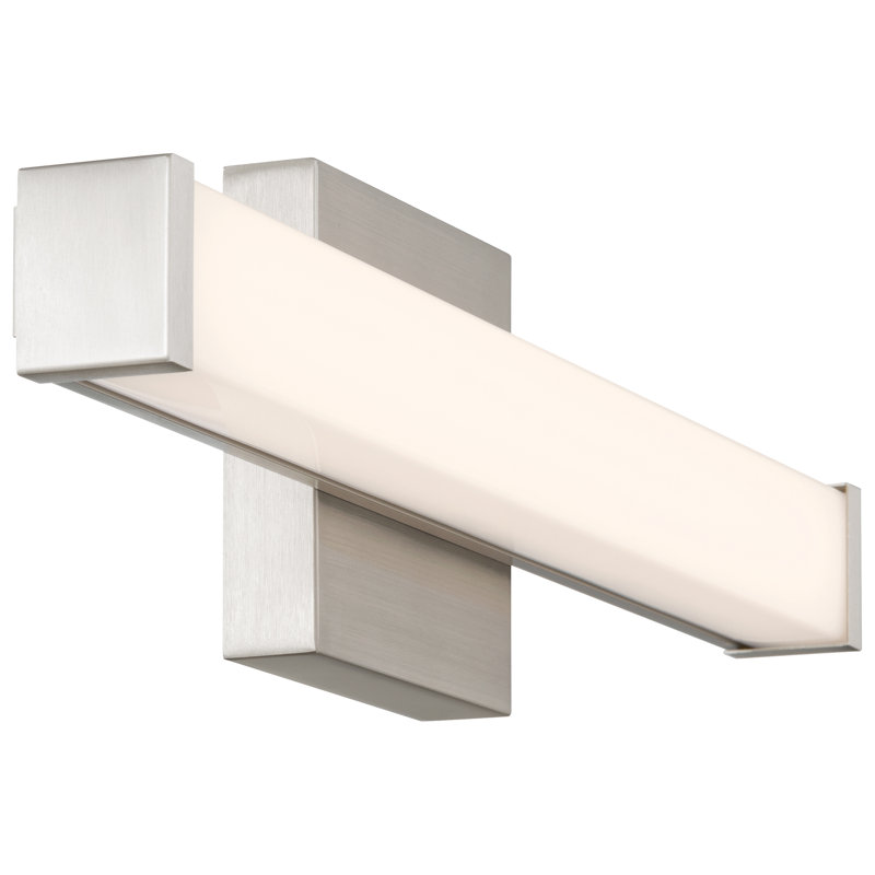 Meuble-lavabo à DEL Maxcc 5CCT - 18 po - Finition acier brossé, 18" W, Brushed Steel