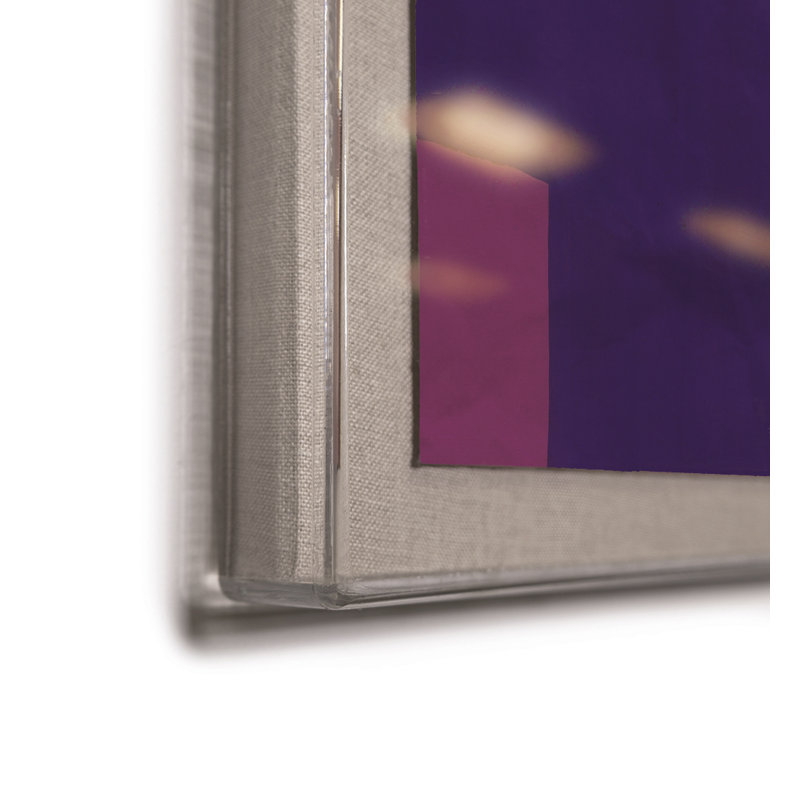 Fuschia Print by Paule Marrot, Acrylic Box, 56" H x 44" W x 1.25" D