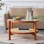 Table basse avec plateau en verre