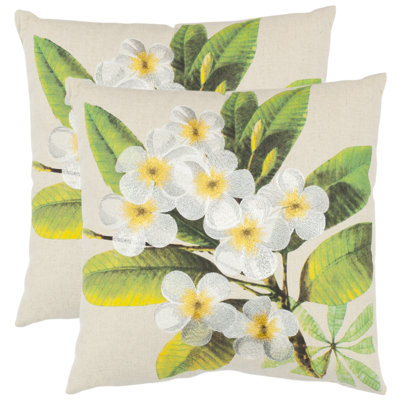 Colt Floral Linen Reversible Throw Pillow