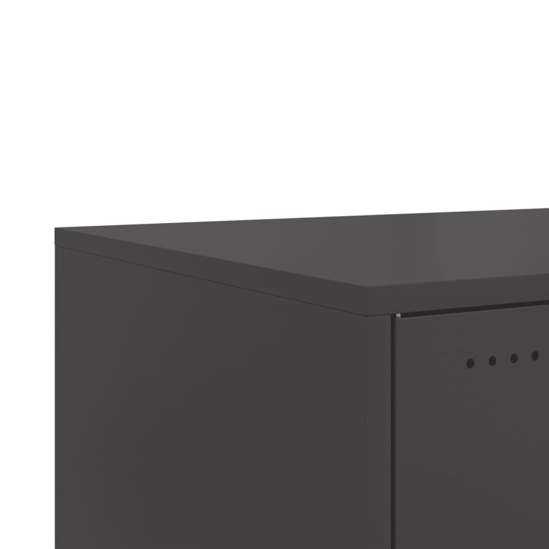 Coffee Table 68x50x43,5 cm Steel, Black