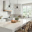 Luminaire suspendu en dôme martelé 1 lumière Kitchrn
