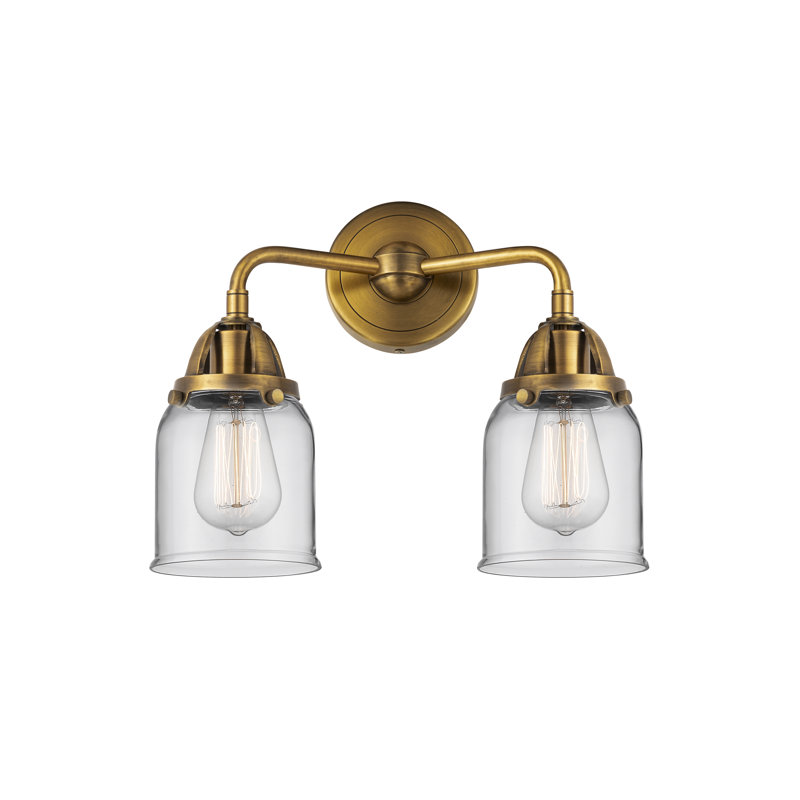 Shauna 2 - Light Vanity Light, Incandescent, Clear, Brushed Brass