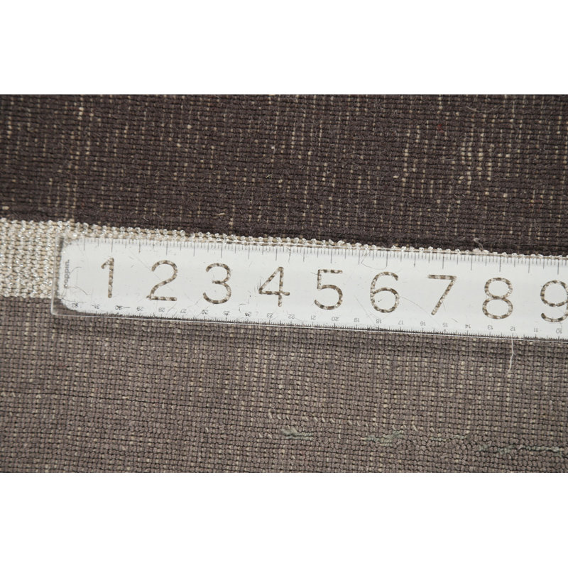 Tapis gris foncé en laine de style Gabbeh 5 x 8 po
