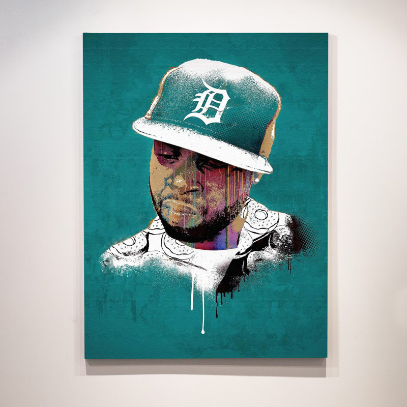 J Dilla - Print on Canvas, 91cm H x 61cm W x 5cm D, Wrapped Canvas