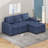 Soft Upholstered Sectional Sofa Bed With Storage Space-118565571