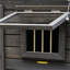 Grande niche pour chien avec balcon