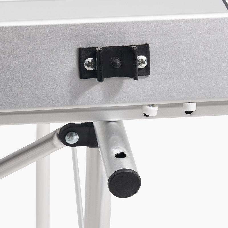 Table de camping pliante en aluminium, H 4,23 po x l 29,11 po x P 8,44 po, Argent