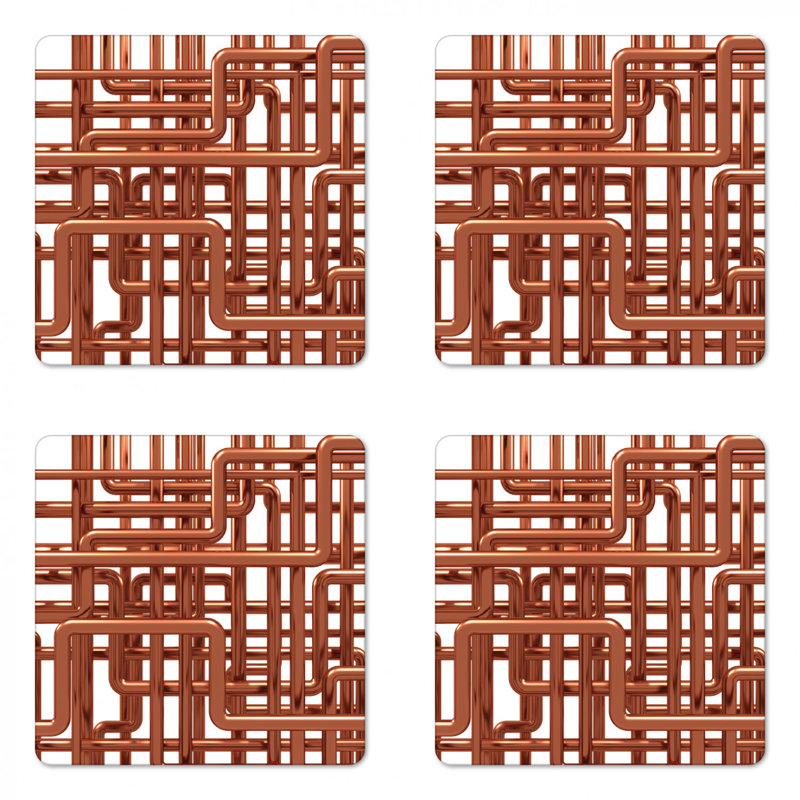 Square 4 Piece Coaster Set