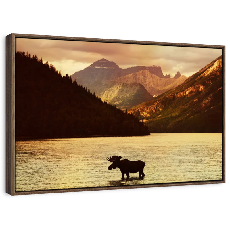 Brampt Lake Moose, 9" H x 13" W