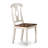 5 Piece Kitchen Table Set for 4 Includes a Round Dining Table with Pedestal and 4 Dining Room Chairs, Buttermilk & Cherry-1193313035-1144800372-1098275602