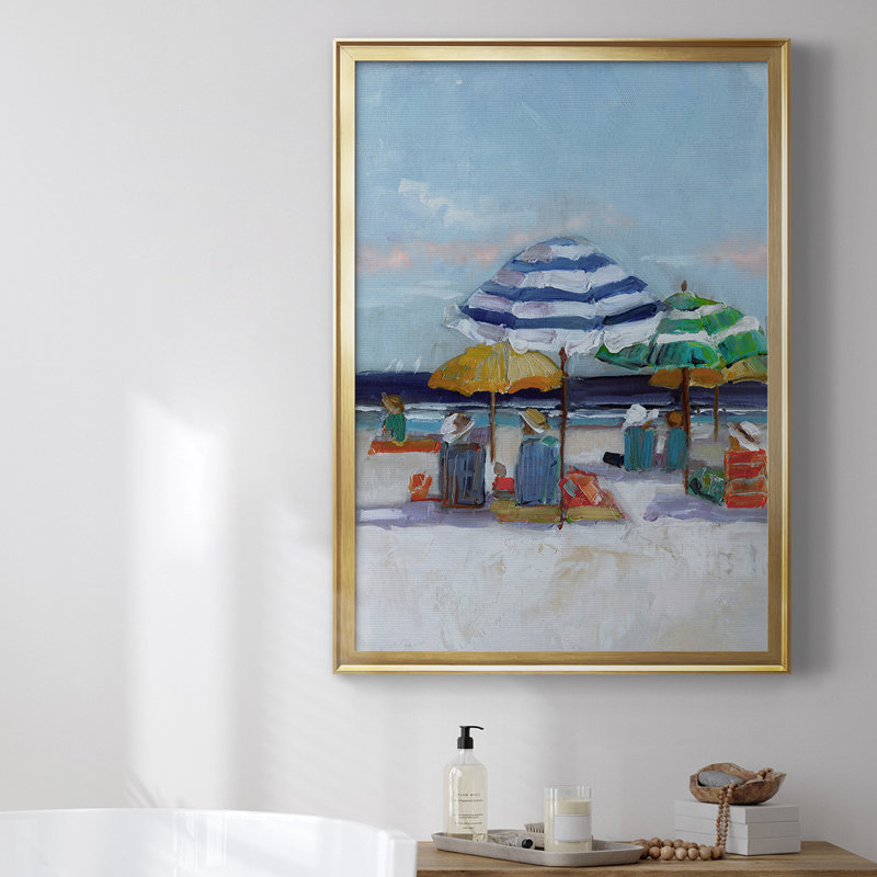 2_A Day Dream II, toile encadrée de qualité supérieure, Or, H 36,5 po x l 26,5 po x P 1 po