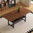 Walnut Textured MDF Dining Table With Storage Platform, 71 X 35.4 Inch | Gift Idea-748197950