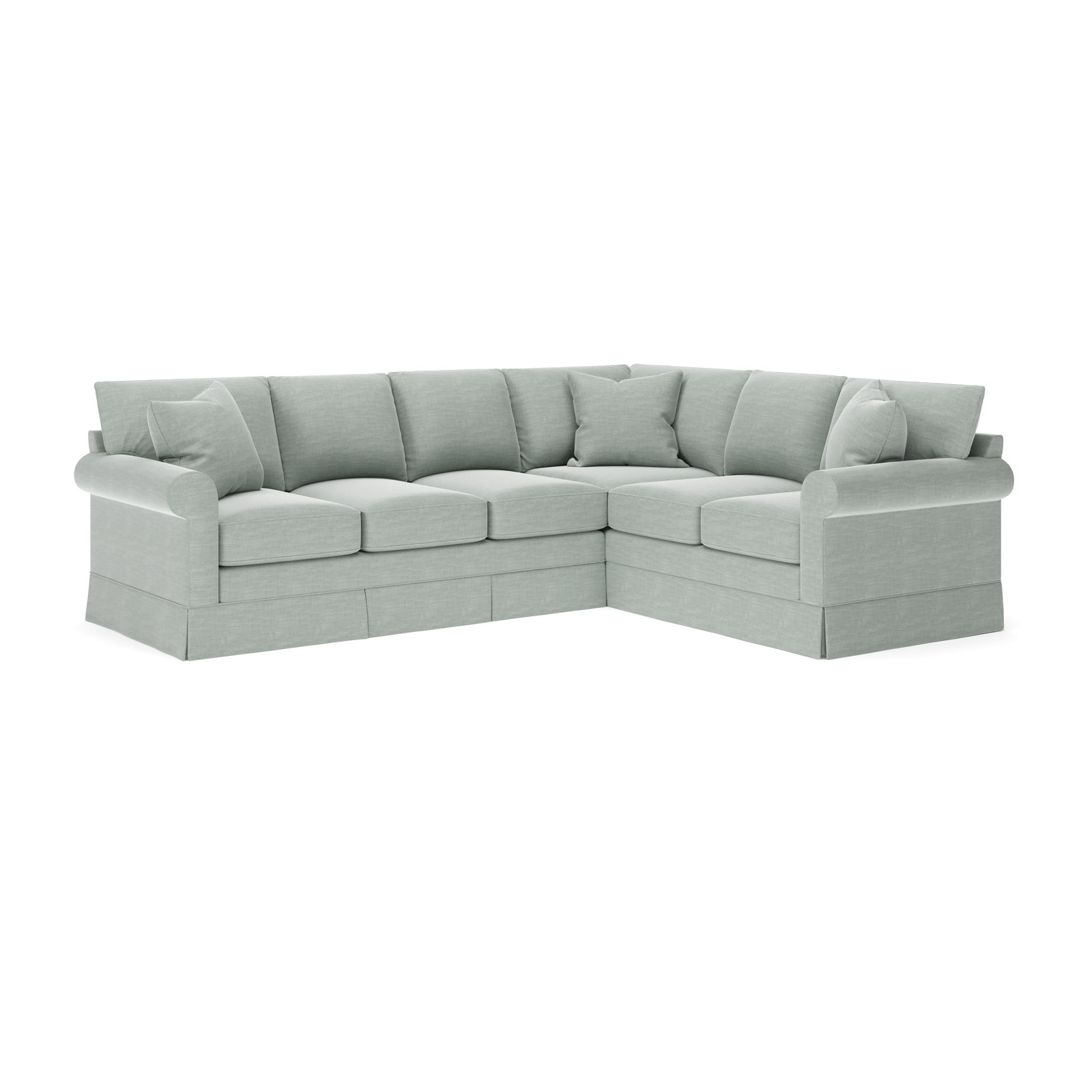 Friedman L-Sectional, Right Hand Facing, Conversation Capri Basketweave