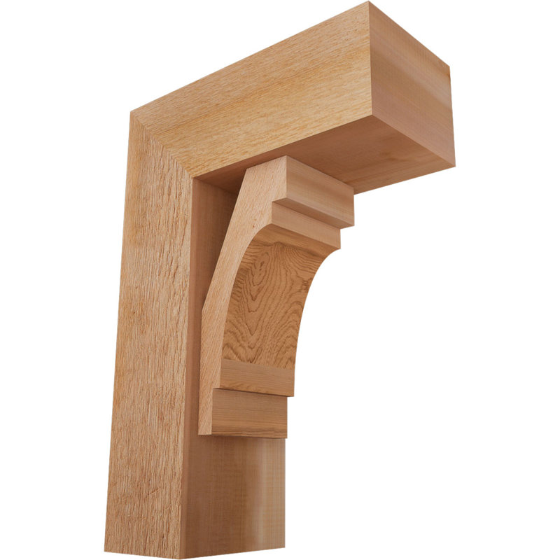 Support Merced Block avec support décalé, 26 x 18, Cèdre rouge occidental de l 8 po (scié brut)