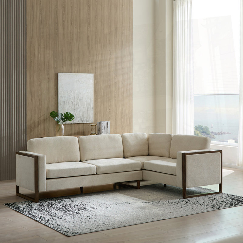 Canapé modulaire en chenille 2 pièces L