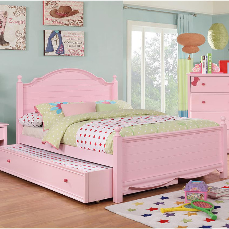 Eiler Panel Bed by Harriet Bee, Pink, Full