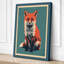 Alert Fox Portrait Modern - Wrapped Canvas-1802424193-1802424203