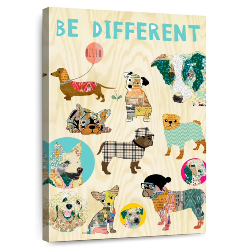 Ashelle Kids Dogs Different, 51" H x 34" W