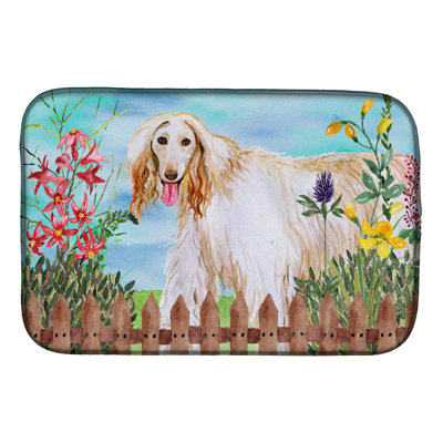 Tapis de séchage à ressorts afghan hound