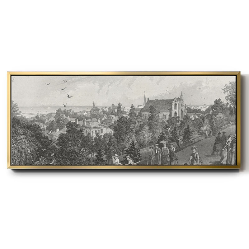 City of Cleveland - toile encadrée, H 24 po x l 60 po