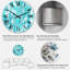 Horloge murale Turquoise-1384530975