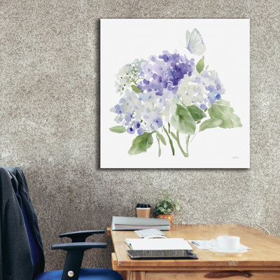 «Cottage Hydrangeas 2» par Katrina Pete, art mural sur toile