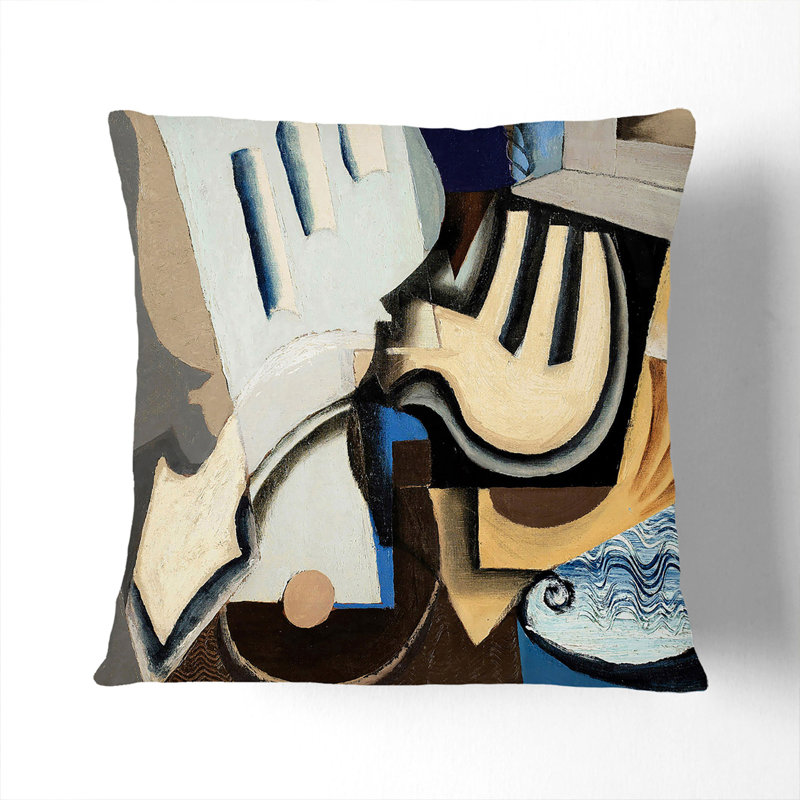 Still Life Vol.4 Square Throw Cushion, Black, 55cm H x 55cm W x 20cm D