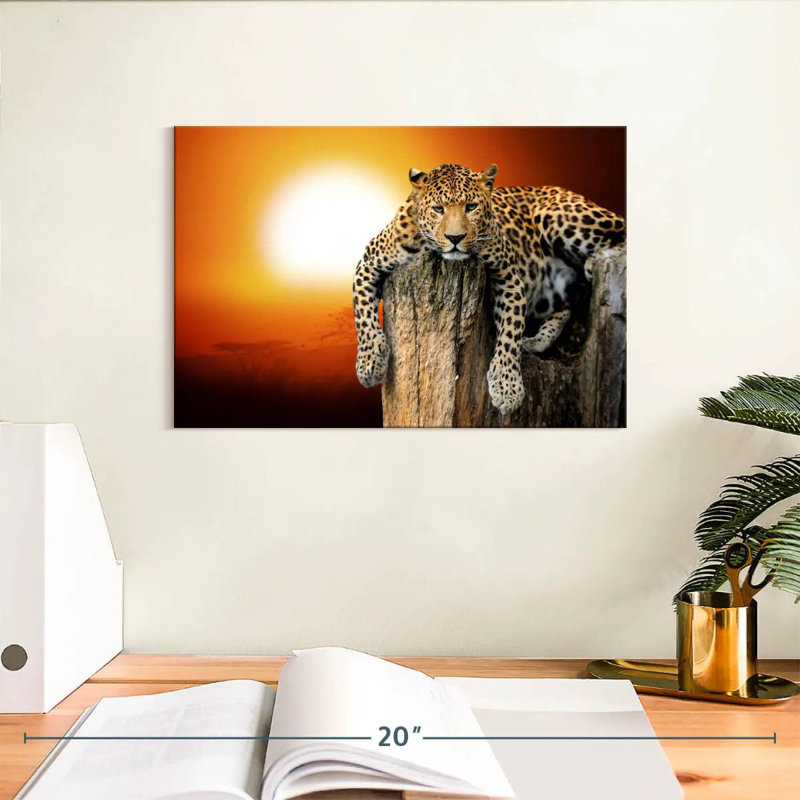 Brampt Lounging Leopard, 8" H x 12" W