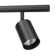 55" 6-Light Matte Black Adjustable Height Track Lighting with Pivoting Track Heads