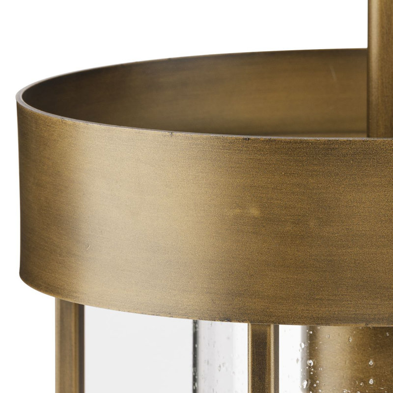 Luminaire suspendu cylindrique à 1 lumière, Bronze vieilli