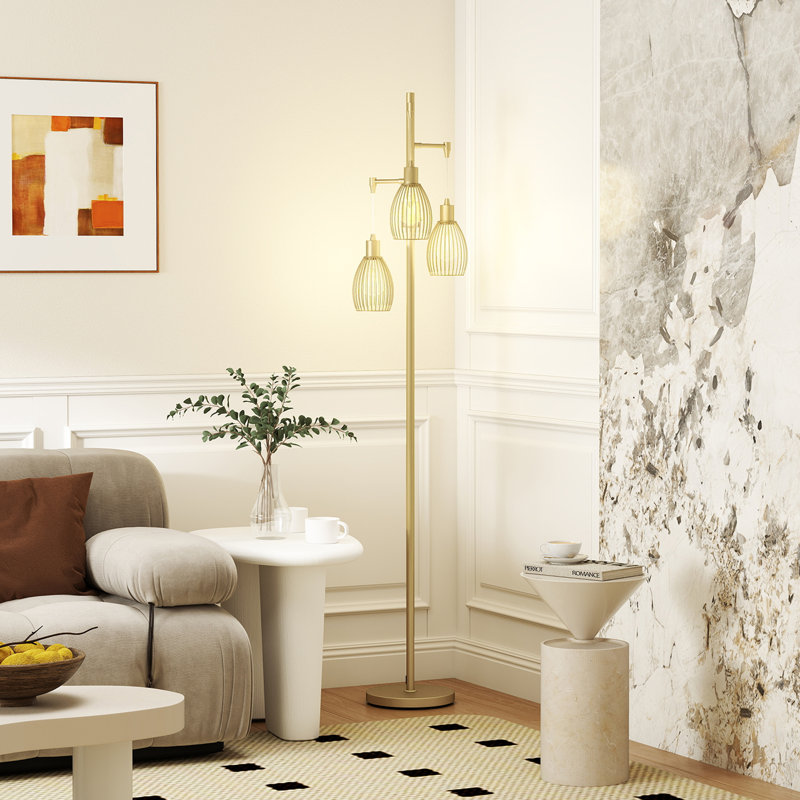Bendersville 170.5cm Tree Floor Lamp, Gold