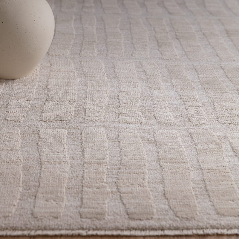 Asiatic Laurent Grid Cream Area Rug, Rectangle 160 x 240 cm