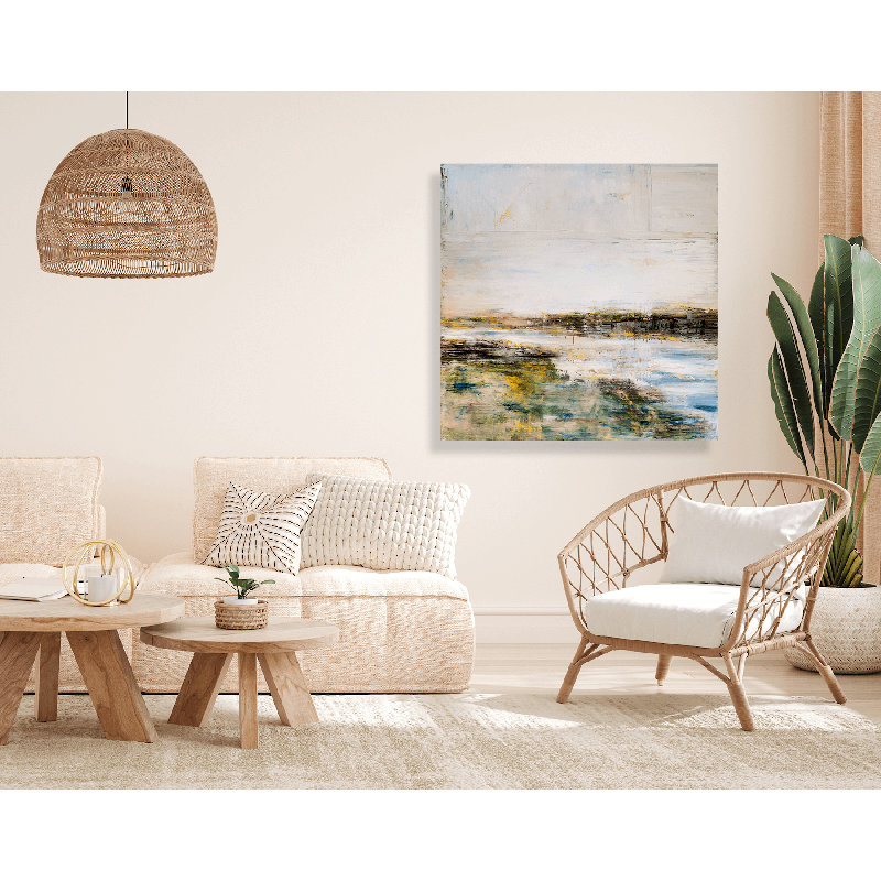 Estuary - Artist Enhanced Canvas Print, 36" H x 36" W x 1.5" D, Unframed