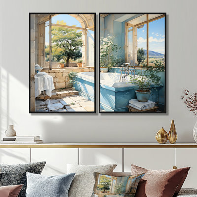 Bathroom Fresh And - Blue Wall Art