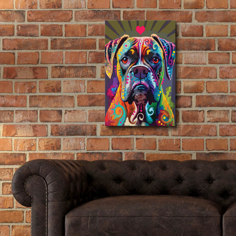 «Boxer» par Dean Russo, H 24 po x l 16 po x P 0,2 po