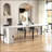 2 In1 Extendable Dining Table With Power Outlet, Entryway Sofa Table With Hidden Cabinet, Modern Office Expandaing Conference Table-120200358