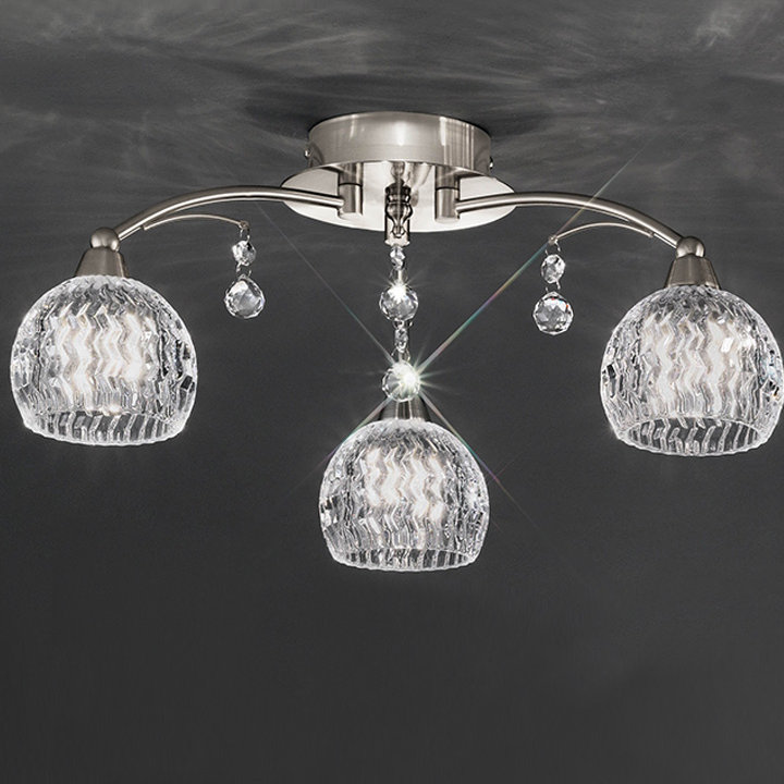 Flush Mount, Satin Nickel