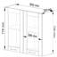 Oliwia kitchen cabinet in white and stone gray Base Unit