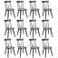 Chaise de style campagne moderne Mid-Century Brendi