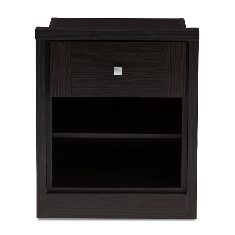 43cm W Manufactured Wood Bedside Table