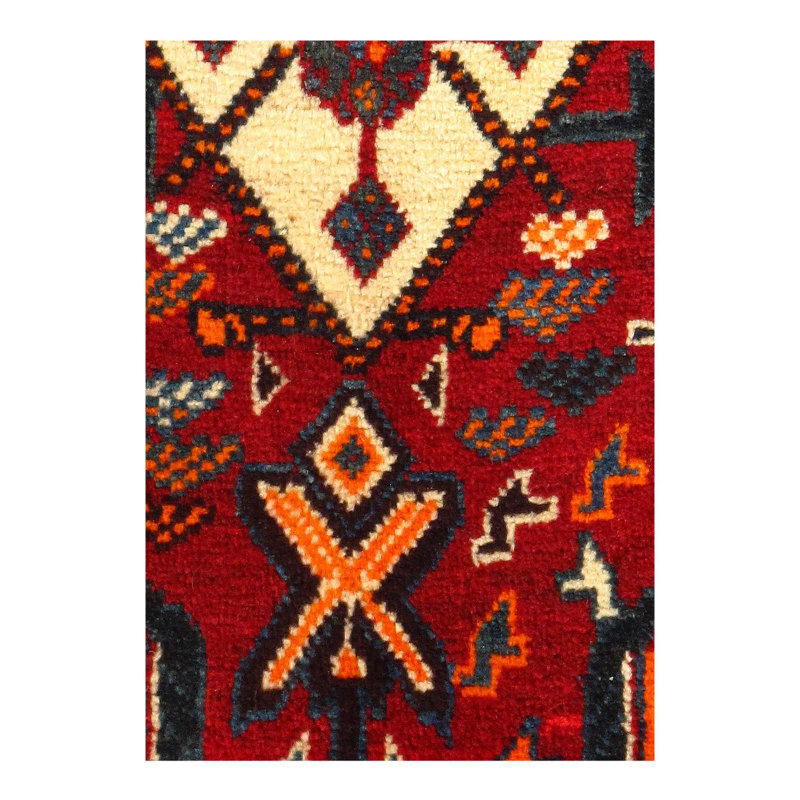 Oriental Area Rug in Rust