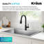 Robinet de cuisine rétractable à 2 fonctions KRAUS Coda-106899902