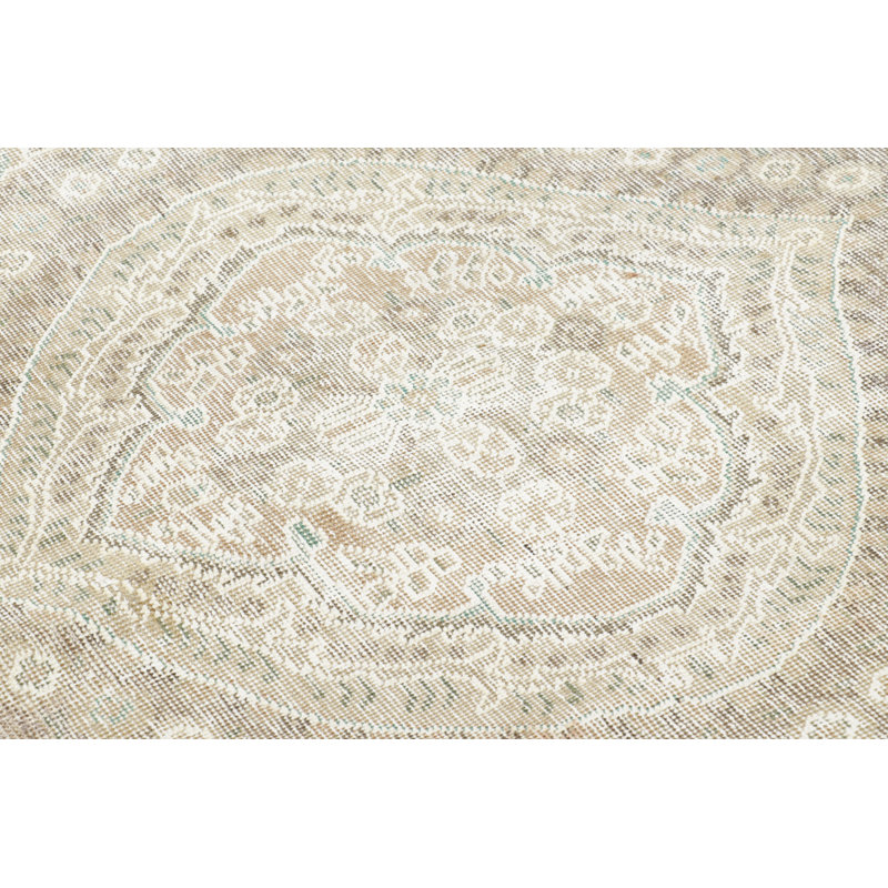 Distressed One-of-a-Kind 8'9X12'4 Hand Knotted Area Rug