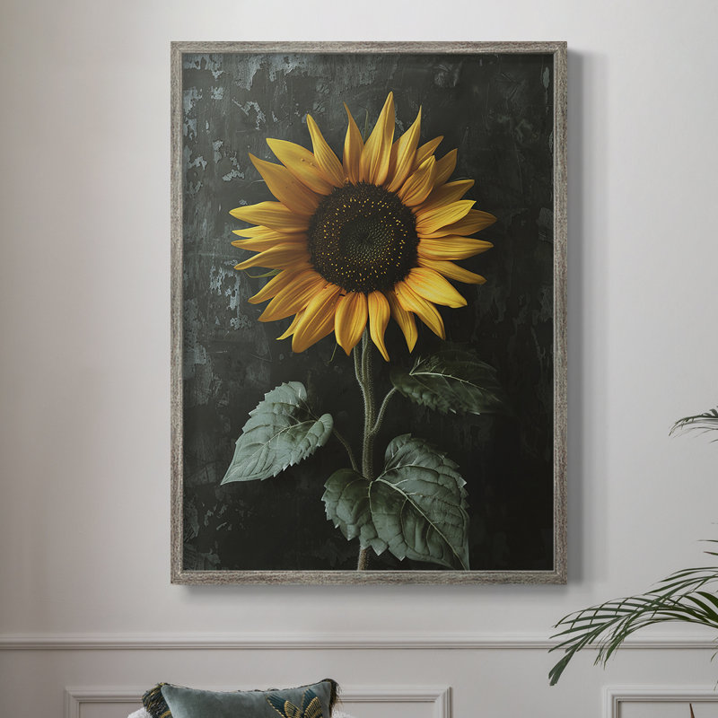 FLORAL Series DV Framed Print - Solid Wood, 11" H x 9" W