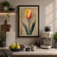 Centered Tulip Botanical - Wrapped Canvas-1553045970-1553045975